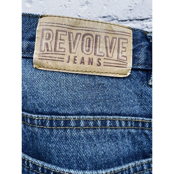 Revolve Mens Vintage Bootcut Jeans Size 38X32 100% Cotton - Picture 7 of 9